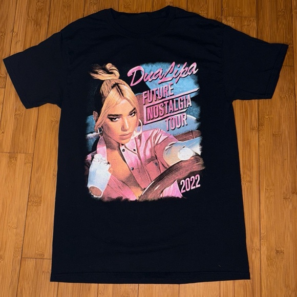 VTG Fruits of Looms Dua Lipa Future Nostalgia Tour 2022 T-Shirt Used - Picture 1 of 8